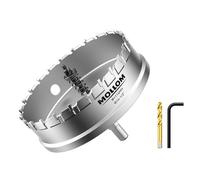 Mollom 4-1/2" (114mm) Heavy Duty Carbide Hole Saw with 2 Pilot Bits