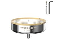 MOLLOM 4-23/32" (120mm) Diamond Hole Saw with 2Pcs Removable Pilot Drill Bit Smooth Cutting for Porcelain Tiles,Glass,Ceramic,Marble,Fiberglass,etc