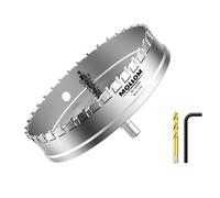 Mollom 6-1/4" (159mm) Heavy Duty Carbide Hole Saw with 2 Pilot Bits