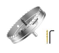 Mollom 6-3/4" (172mm) Heavy Duty Carbide Hole Saw with 2 Pilot Bits