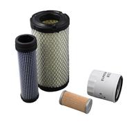 Molloparts LG243 Home Maintenance Filter Kit Compatible With John Deere Lawn Tractors X495 X595 X595SE Compatible With Gator 6X4 HPX 4X2 HPX 4X4 Compatible With Yanmar 3TNE74C Engines