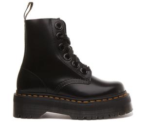 Molly 6 Eyelet Platform Ankle Boot - female - Dr. Martens - Lace-up Boots - Black - 3 UK - Shoes 3 UK