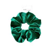 Molly And Rose High Shine Green Velvet Large Scrunchie