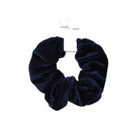 Molly And Rose High Shine Navy Velvet Large Scrunchie 9330