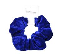 Molly And Rose High Shine Royal Blue Velvet Large Scrunchie