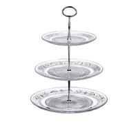 Molly Clear Glass 3 Tier Cake Display Decor Stand Holder For Birthday Parties
