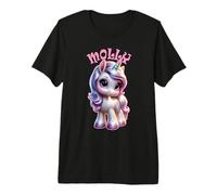 Molly Cute Unicorn Design for Girls Name Molly Premium T-Shirt