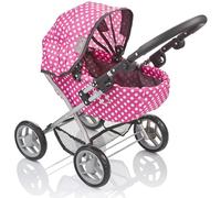 Molly Dolly My First Dolls Pram - Adjustable Toy Pram for Girls Age 2-5
