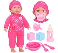 Molly Dolly Soft Baby Doll Set - With Talking Function & Accessories - Doll Suitable for Girls Age 2+