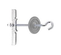 Molly Hollow Metal Cavity Ceiling Spring Toggle Eye, M4 x 60 mm - Pack of 2