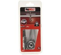 Molly Hollow Metal Cavity Ceiling Swing Toggle Hook, M6 x 85 mm - Pack of 2
