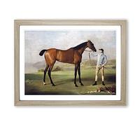 Molly Long Legs By George Stubbs Classic Painting Framed Print | A3 Oak Framed Wall Art | Ready to Hang | Classic Historical Picture | Living Room Bedroom Lounge Office