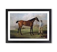 Molly Long Legs by George Stubbs Framed Print | A2 Black Framed Wall Art | Ready to Hang | Modern Nature Picture | Living Room Bedroom Lounge Office