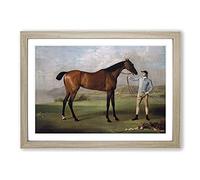 Molly Long Legs by George Stubbs Framed Print | A2 Oak Framed Wall Art | Ready to Hang | Modern Nature Picture | Living Room Bedroom Lounge Office