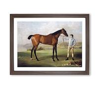 Molly Long Legs By George Stubbs Framed Wall Art Print A2 Walnut