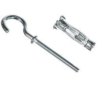 Molly M14005-XJ Metal Expansion dowels with Round Hook, Grey, Set of 5 Pieces