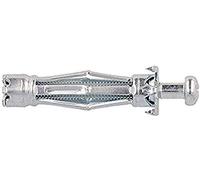 Molly M14205-XJ Hollow Metal L Hook Cavity Fixing, 8 x 33 mm - Pack of 5