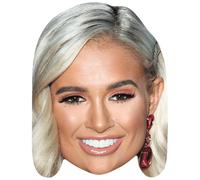 Molly-Mae Hague (Smile) Celebrity Mask, Flat Card Face, Fancy Dress Mask