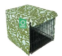 Molly Mutt Amarillo by Morning 42-inch Dog Crate Cover, Extra Large Kennel Cover Measures 42" X 28" X 31", Two Panel Doors Roll Up, Made from 100% Cotton Durable, Breathable & Pre-shrunk