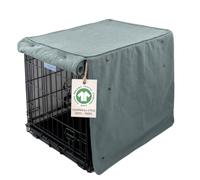 Molly Mutt Quiet Light Dog Crate Cover, GOTS-Certified 100% Organic Cotton Canvas Cover for Dog or Puppy Kennel and Cage, Washable, Free of Harmful Chemicals, Fits 42"x28"x31" Crate, X-Large
