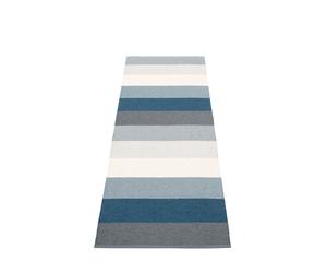Molly Plastic Carpet 70x200 cm Pappelina Ocean Grey - 7340020460877