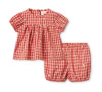 Molly Vichy Blouse and Shorts Set Red 18 months