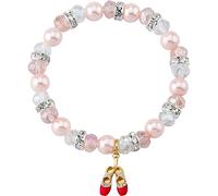 MollyQueen Ballet Bracelet for Ballerinas - Dance Recital & Competition Gift, Inspiring Dancer Jewelry, Middle, Copper, Agate
