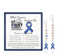 MollyQueen Breast Cancer Earrings for Women Breast Cancer Awareness Accessories, One size, Stainless Steel, No Gemstone