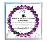 MollyQueen Horse Gifts: Women's Horse Bracelet - Birthday & Idea, Middle, Stone, no gemstone