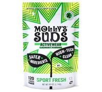 Molly's Suds Active Wear Laundry Detergent Powder - Natural Extra Strength Washing Powder, Stain Fighting for Performance Fabrics and Sensitive Skin - 120 Loads