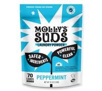Molly's Suds Original Laundry Detergent Powder - Natural Washing Powder, Earth Derived Powder Detergent, Non-Liquid & Organic Washing Detergent, Sensitive Skin Laundry Detergent - 70 Loads, Peppermint