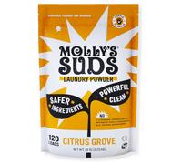 Molly's Suds Original Laundry Detergent Powder - Natural Washing Powder, Earth Derived Powder Detergent, Non-Liquid Organic Washing Detergent, Sensitive Skin Laundry Detergent - 120 Loads,Citrus Grove