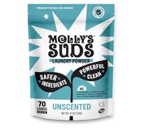 Molly's Suds Original Laundry Detergent Powder - Natural Washing Powder, Earth Derived Powder Detergent - Non-Liquid & Organic Washing Detergent, Sensitive Skin Laundry Detergent - 70 Loads, Unscented
