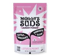 Molly's Suds Original Laundry Detergent Powder - Natural Washing Powder, Non-Liquid Organic Washing Detergent, Sensitive Skin Laundry Detergent - 120 Loads, Lotus & Peony