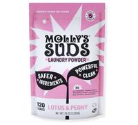 Molly's Suds Original Laundry Detergent Powder - Natural Washing Powder, Non-Liquid Organic Washing Detergent, Sensitive Skin Laundry Detergent - 120 Loads, Lotus & Peony