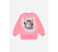 Molo Girls Be Happy Sweatshirt in Pink - Pink - 2 Yrs