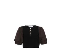 Molo organic cotton-blend buttoned T-shirt - Black 116-128-140-152-164-176