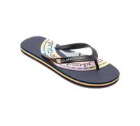 Molokai Art Flip Flops in Blue & Orange