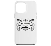 Molokai South Seas Sea Turtle Palms Hawaii Island Aloha Case for iPhone 13 Pro Max