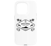 Molokai South Seas Sea Turtle Palms Hawaii Island Aloha Case for iPhone 15 Pro