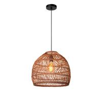 'MOLOKO' Dimmable Adjustable Indoor Hanging Rattan Pendant Lamp 1xE27 Lucide Yellow One Size