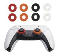 MOLOPPO 8-Pack Precision Aim Rings compatible with PS5, for PS4, for Xbox Controller - Pro FPS Gaming Accessories (Black/Orange/Red/White Combo)