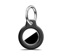 MOLOSLEEVE 1|2|4 Pack for Airtag Holder Case with Keychain, Shockproof GPS Cover Anti-Scratch Key Chain for Air Tags, for Airtag Accessories for GPS Item Tracker Cases for Bags, Luggages, Black