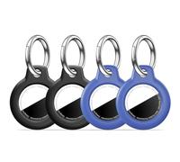 MOLOSLEEVE 【4 Pack】 MOLOSLEEVE Airtag Holder Air Tag Case with Keychain, Anti-Scratch Airtags Key Chain for Apple Air Tags, Airtag Accessories for GPS Item Finder Tracker, Multicolor