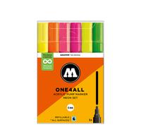 Molotow 227HS Neon Set - 6 x Acrylic Paint Marker Pump Pens - 4mm Tip
