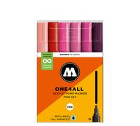 Molotow One4All Acrylic Marker 227HS Pink Set (6 Markers)