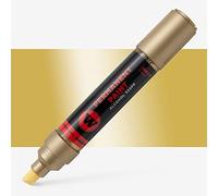 Molotow 320PP Marker 4-8mm - Permanent Alcohol-Based Ink Pen - Suitable for Most Surfaces (Gold)