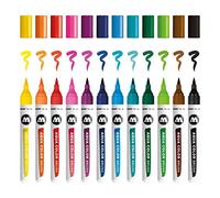 Molotow Aqua Brush Basic Set 1 (12) Water Based Transparent Blendable Marker Pen
