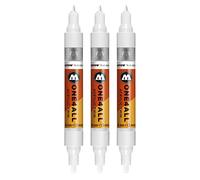 Molotow MO227411 One4All Acrylic Signal Twin Marker Pen - Pack of 3