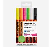 Molotow : One4All : 127HS : Acrylic Marker : Neon Set of 6